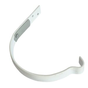 30.КРОНШТЕЙН ДЛЯ ЖЕЛОБА С ЛЕПЕСТКОМ КОРОТКИЙ БЕЛЫЙ